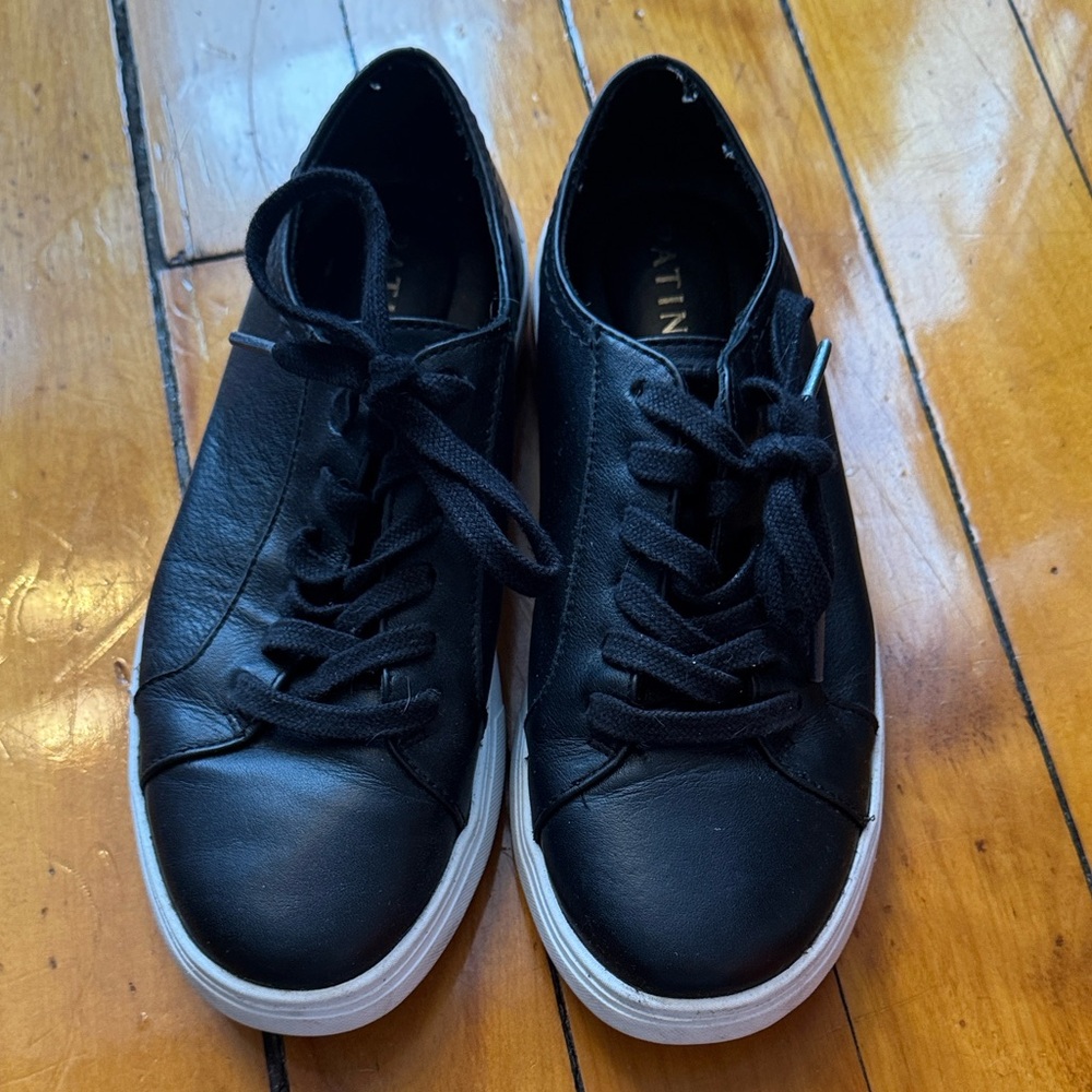 Patina Black Leather Sneakers women’s - Picture 7 of 7